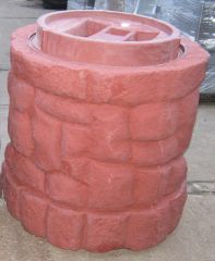 Regentonne M�rchenbrunnen rot-braun Farbabweichung 400 l