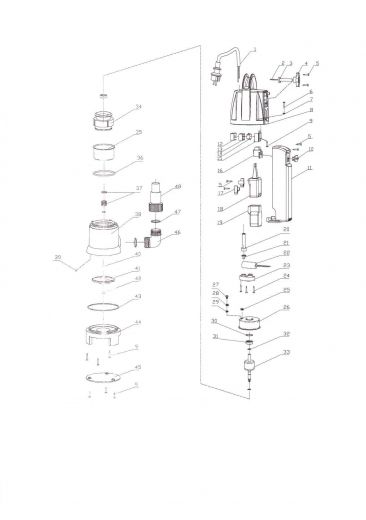 Tauchpumpe DIRT-STAR-EXTRA-SS, Schema