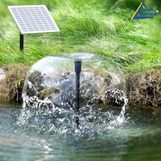 Teichpumpen-Set Solar Oasis 500-1.Solar Teich Pumpe Springbrunnen, Wasserspiel, Brunnen, Gartenbrunne, Zierbrunnen, Solarbrunnen, Solarspringbrunnen, Solarwasserspiel