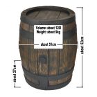 Rain barrel, oak barrels 120l, dimensions. Rain barrel, rain barrels, water barrel, rainwater barrel, GARDEN