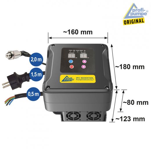 IPC INVERTER-Pumpensteuerung 7 1*230V/3*230V - Abmessungen