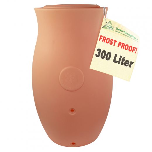 Amphora Maja 300l terra-cotta. Rain barrel, rain barrel, water barrel, rainwater barrel, GARDEN barrel, antique looking barrel, amphora