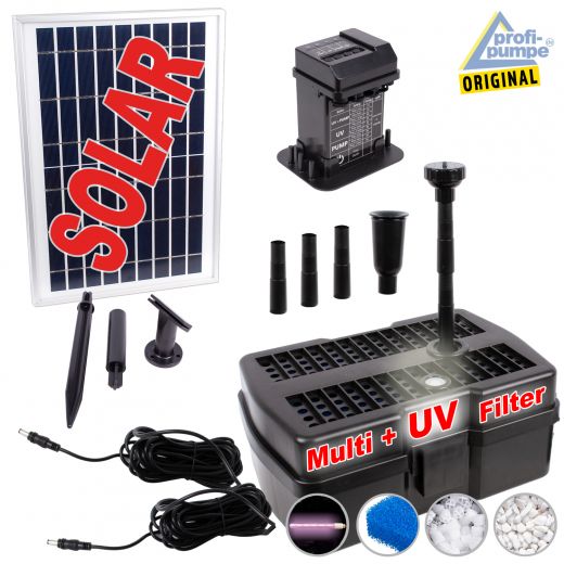 Teichpumpen-Set Solar Aqua-Vital 9-UV-C