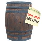 Set rain barrel, oak barrel 450l, rustic oak barrel. Rain barrel, garden bar, as order box for toys or garden utensils