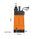 Hauswasserwerk ENVIRO-TECH 550 mit integrierter Durchflusswächter, Rückschlagventil. Hauswasserautomat, Druckwächter