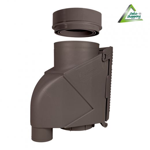 Regen-Filter T 50 Kupfer-Braun, Regenfilter, REGENSAMMLER REGENWASSER SAMMLER FÜLLAUTOMAT FALLROHRFILTER REGEN, Laubabscheider