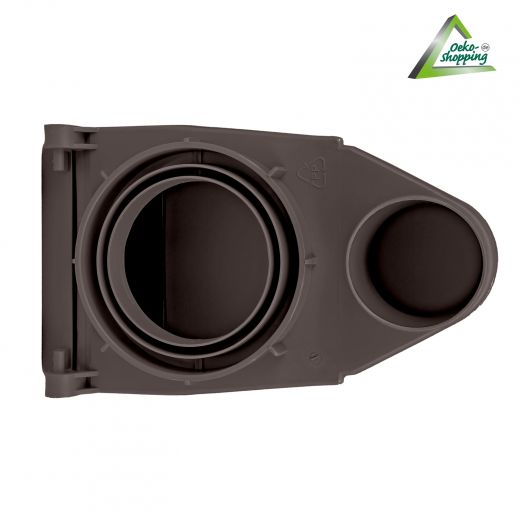 Regen-Filter T 50 Kupfer-Braun, Regenfilter, REGENSAMMLER REGENWASSER SAMMLER FÜLLAUTOMAT FALLROHRFILTER REGEN, Laubabscheider