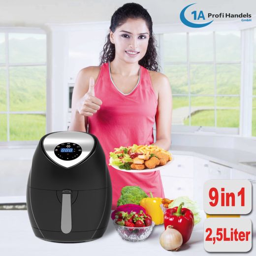 HEISSLUFTOFEN HEISSLUFTGARER AIRFRYER, Küchengerät Heissluft Grill, Heißluftofen, fettfrei frittieren, fettarm frittieren, ölfrei frittieren, grillen, backen