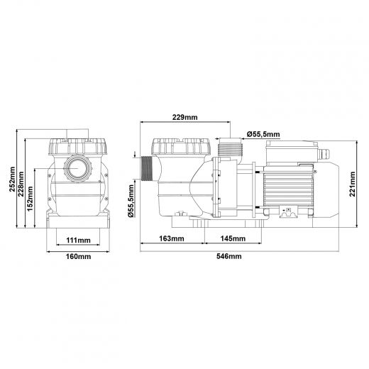 Umwälzpumpe, Poolpumpe, Schwimmbadpumpe, Skimmer, Poolfilter, pool filteranlage