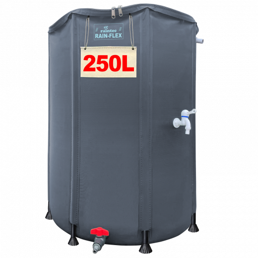 Faltbare Regentonne 250L RAIN-FLEX 250, Anthrazit-Grau