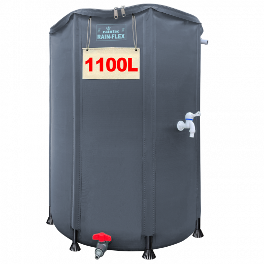 Faltbare Regentonne 1100L RAIN-FLEX 1100, Anthrazit-Grau