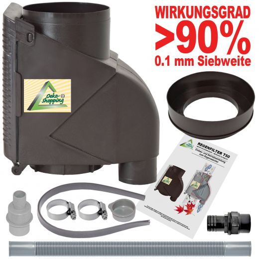 REGENWASSER REGEN SAMMLER FALLROHR FILTER GARTEN REGEN TONNE FASS TANK REGENDIEB