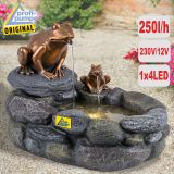 230V - Gartenbrunnen & Wasserspiel TEICH-KÖNIG mit LED-Licht 230V - Gartenbrunnen & Wasserspiel TEICH-KÖNIG mit LED-Licht