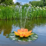 Solar-Teichpumpen-Set Lotus-Blume - Orange Solar-Teichpumpen-Set Lotus-Blume - Orange