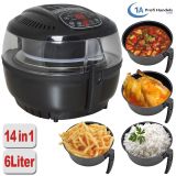 Heißluft-Multifritteuse, Multibackofen & Suppenautomat & Reiskocher & Grill ECO AIR-PROFI SOUP DC-1400W, schwarz Heißluft-Multifritteuse, Multibackofen & Suppenautomat & Reiskocher & Grill ECO AIR-PROFI SOUP DC-1400W, schwarz