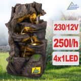 230V - Gartenbrunnen WALDZWERG mit LED-Licht 230V - Gartenbrunnen WALDZWERG mit LED-Licht