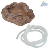 Bachlauf QUELLBACH II sand-stein - Oberste Schale mit Pumpenanschluß und Schlauch Bachlauf QUELLBACH II sand-stein - Oberste Schale mit Pumpenanschluß und Schlauch