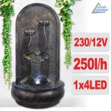 230V - Garten- & Wandbrunnen ART-DECO mit LED-Licht 230V - Garten- & Wandbrunnen ART-DECO mit LED-Licht