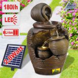 Solar - Gartenbrunnen & Wasserspiel 4-AMPHOREN mit Li-Ion-Akku Solar - Gartenbrunnen & Wasserspiel 4-AMPHOREN mit Li-Ion-Akku