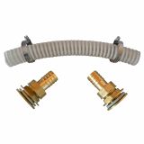 Verbindungs-Set für Regentonnen-Messing (Schlauch 30cm)