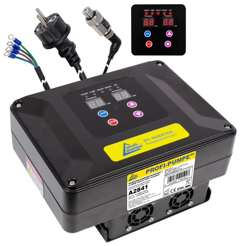 INVERTER-Pumpensteuerung 7 0,75 KW 230V/3*230V, verkabelt