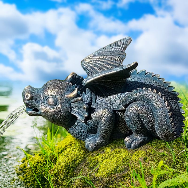 230V - Gartenbrunnen & Wasserspiel ZAUBER-DRACHE