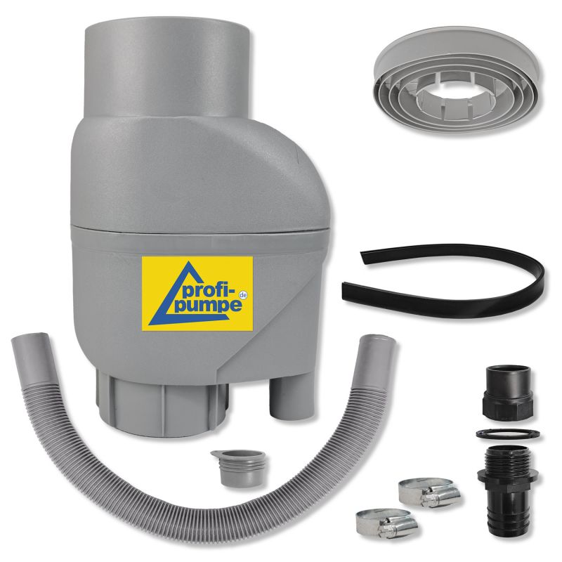 Fallrohrfilter T33 zink-grau Fallrohrfilter T33 zink-grau, Regenfilter, REGENSAMMLER REGENWASSER SAMMLER FÜLLAUTOMAT FALLROHRFILTER REGEN, Laubabscheider