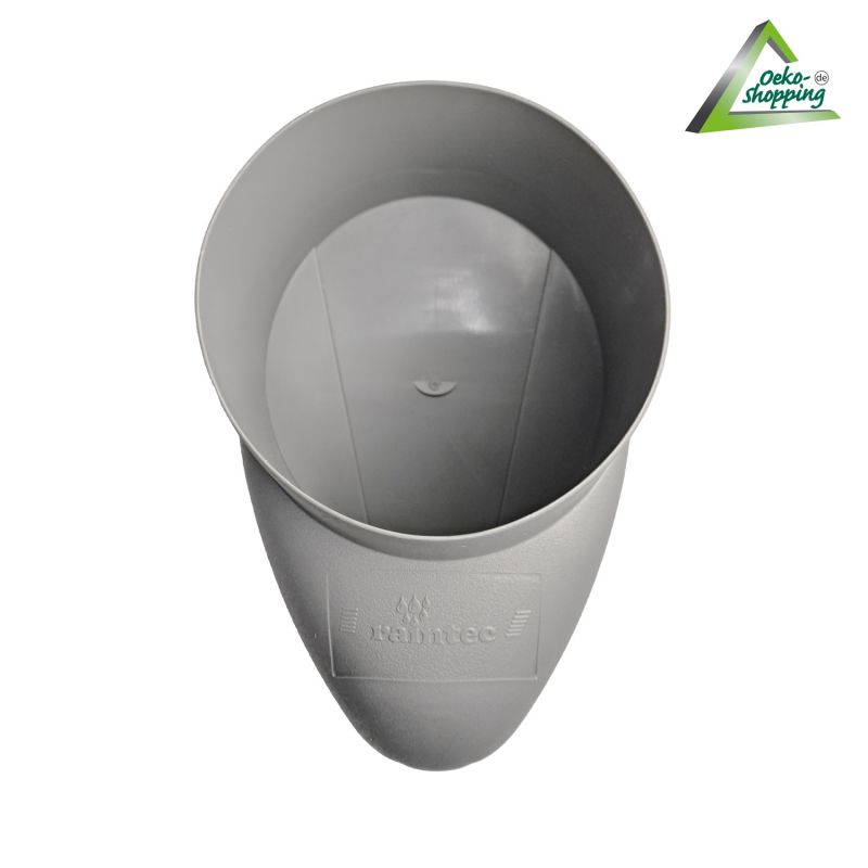 Fallrohrfilter T33 zink-grau Fallrohrfilter T33 zink-grau, Regenfilter, REGENSAMMLER REGENWASSER SAMMLER FÜLLAUTOMAT FALLROHRFILTER REGEN, Laubabscheider