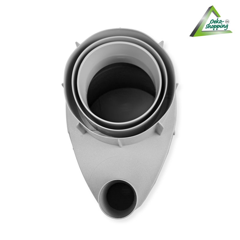 Fallrohrfilter T33 zink-grau Fallrohrfilter T33 zink-grau, Regenfilter, REGENSAMMLER REGENWASSER SAMMLER FÜLLAUTOMAT FALLROHRFILTER REGEN, Laubabscheider