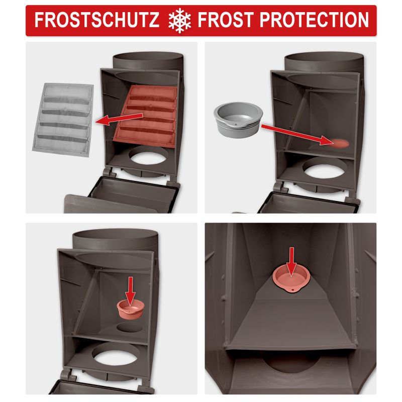 Regen-Filter T 50 Kupfer-Braun Frostschutz-Kappe Regen-Filter T 50 Kupfer-Braun, Regenfilter, REGENSAMMLER REGENWASSER SAMMLER FÜLLAUTOMAT FALLROHRFILTER REGEN, Laubabscheider