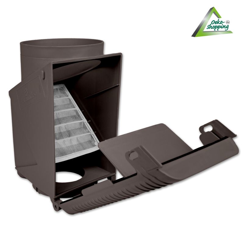 Regen-Filter T 50 Kupfer-Braun Regen-Filter T 50 Kupfer-Braun, Regenfilter, REGENSAMMLER REGENWASSER SAMMLER FÜLLAUTOMAT FALLROHRFILTER REGEN, Laubabscheider