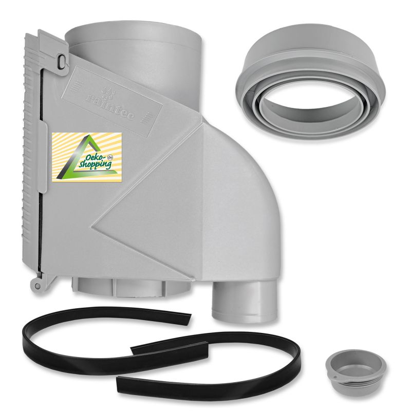 Fallrohrfilter raintec T50 Zink-Grau