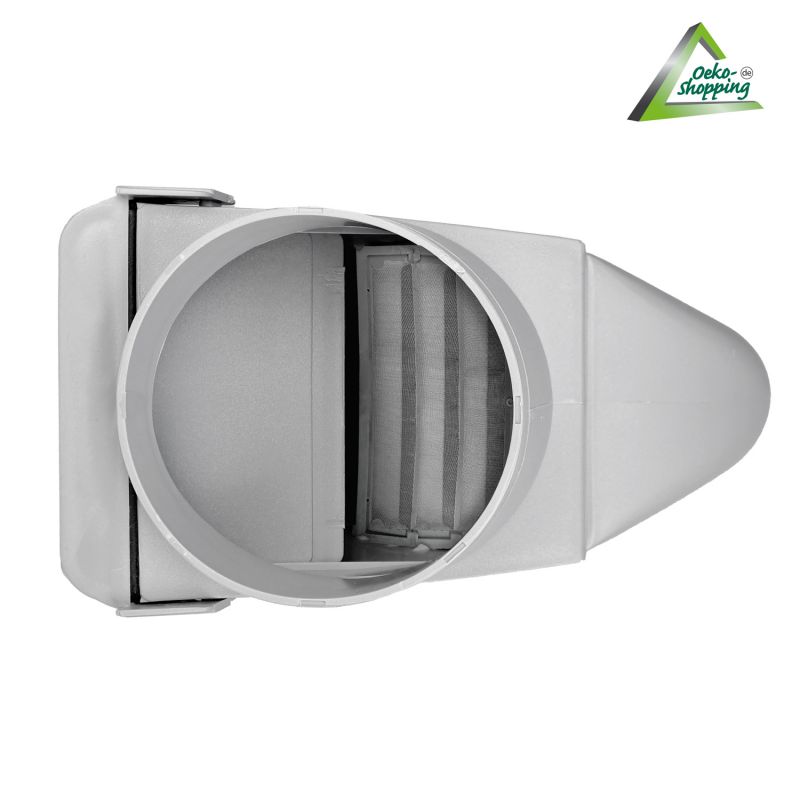 Regen-Filter T 50 grau Regen-Filter T 50 grau, Regenfilter, REGENSAMMLER REGENWASSER SAMMLER FÜLLAUTOMAT FALLROHRFILTER REGEN, Laubabscheider