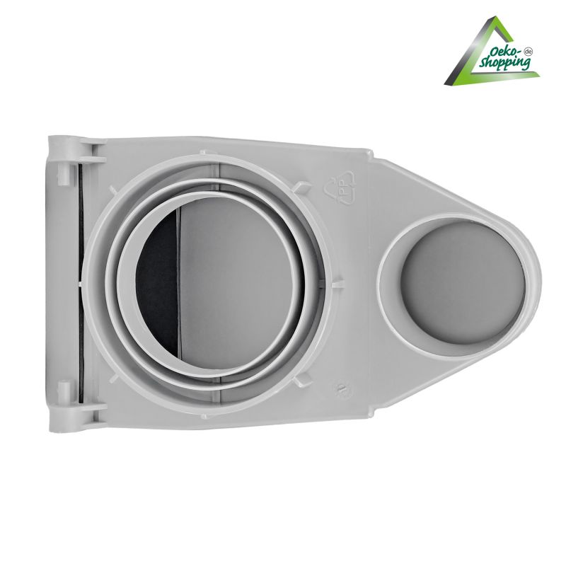 Regen-Filter T 50 grau Regen-Filter T 50 grau, Regenfilter, REGENSAMMLER REGENWASSER SAMMLER FÜLLAUTOMAT FALLROHRFILTER REGEN, Laubabscheider