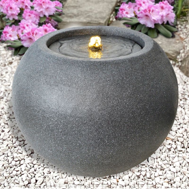 230V - Gartenbrunnen HARMONY mit LED-Licht