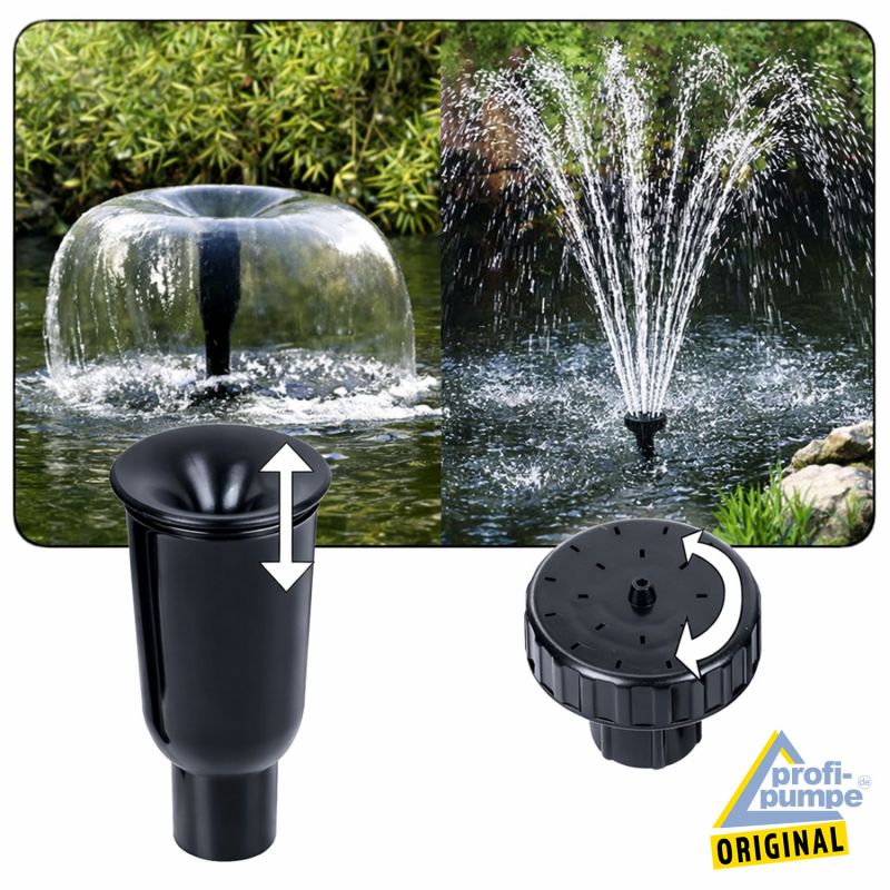 Fontänen Aufsätze für Set Solar Aqua-Vital 9 / 12-UV-C Fontänen Aufsätze für Set Solar Aqua-Vital 9 / 12-UV-C
