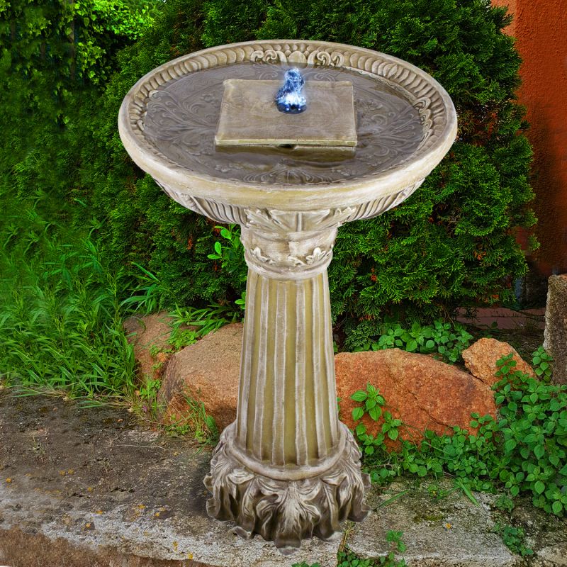 230V - Gartenbrunnen & Wasserspiel LIEBES-BRUNNEN mit LED-Licht