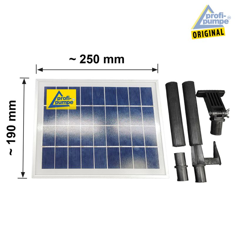 Teichpumpen-Set Solar Oslo 300-3 Light + Remote - Abmessungen