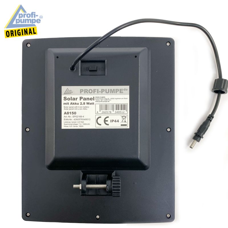 Solar Panel mit Akku 9V 2.8 Watt Solar Panel mit Akku 9V 2.8 Watt