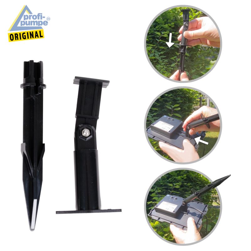 Solar Panel mit Akku 9V 3 Watt - Erspiess Anbringung Solar Panel mit Akku 9V 3 Watt - Erspiess Anbringung