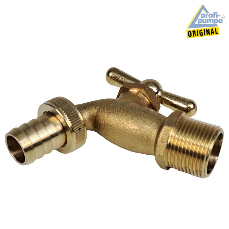 Auslaufhahn (Messing matt) 3/4 Zoll Auslaufhahn (Messing matt) 3/4 Zoll