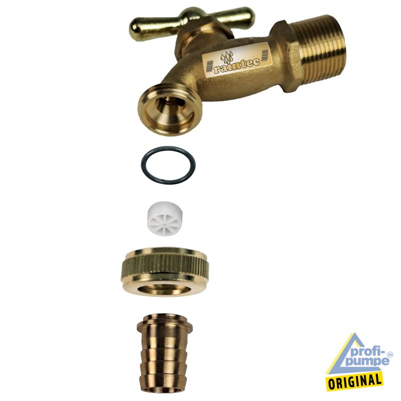 Auslaufhahn (Messing matt) 3/4 Zoll Auslaufhahn (Messing matt) 3/4 Zoll