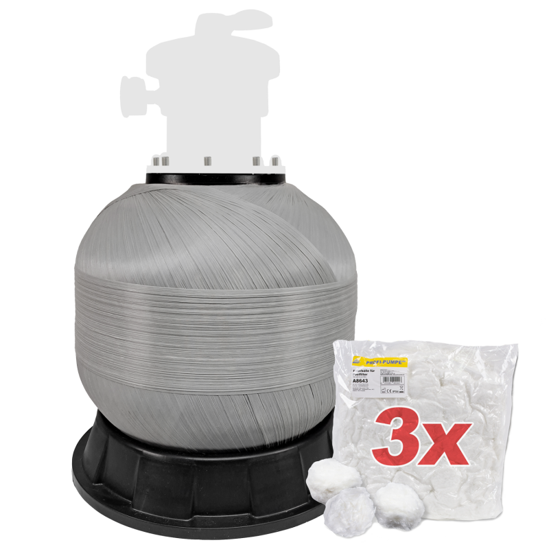 Gehäuse Pool-Clean-Filter-Filter-Ball PCF-FB 500 mit Filterbällen