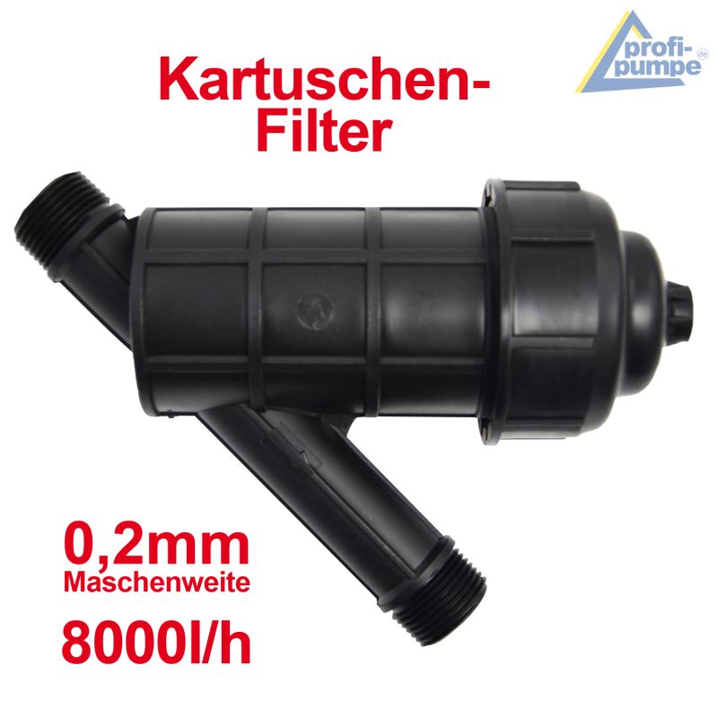 Kartuschenfilter  Kartuschenfilter, Feinfilterung für Waschmaschinen, Schaltgeräte, Kreiselpumpen