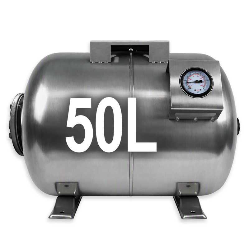 Drucktank Ausdehnungsgefäß Druckkessel  50L , Edelstahl