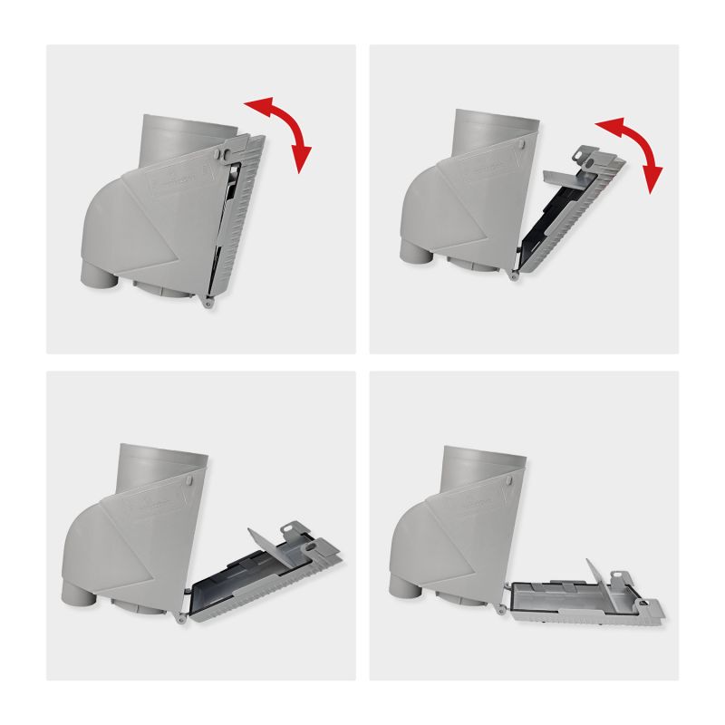 Fallrohrfilter T50 Filter öffnen Fallrohrfilter