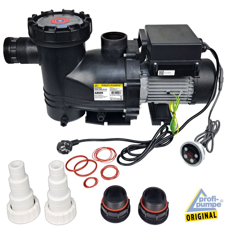Schwimmbadpumpe INVERTER-POOL-STAR 551-01 - Lieferumfang Schwimmbadpumpe INVERTER-POOL-STAR 551-01 - Lieferumfang