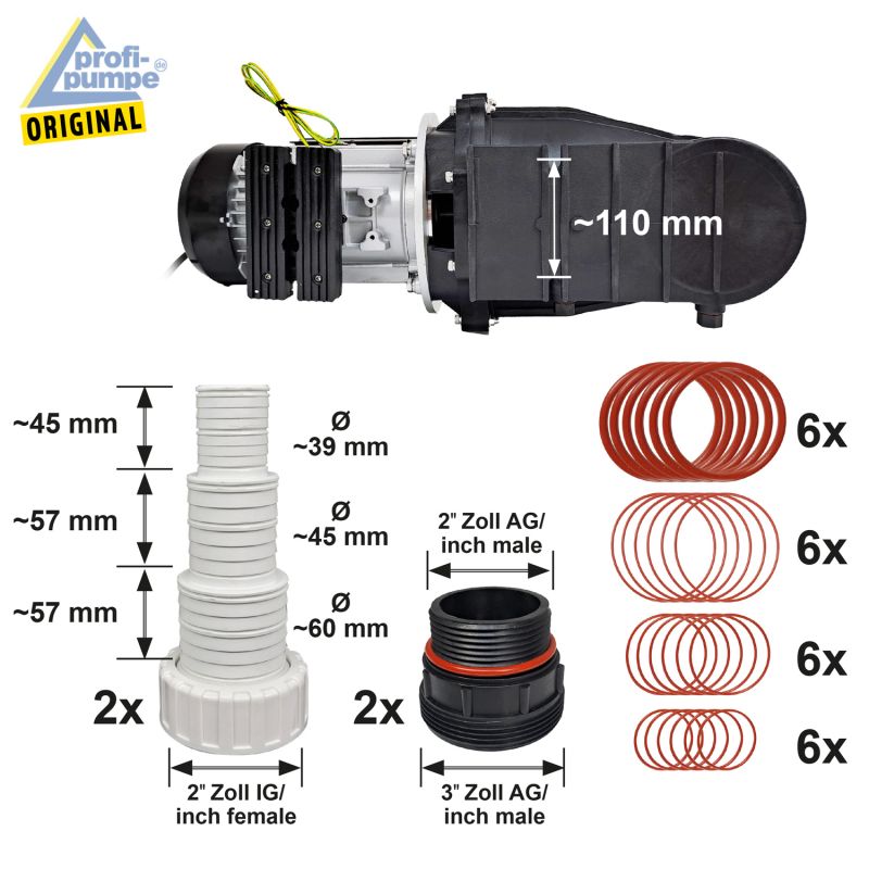 Schwimmbadpumpe INVERTER-POOL-STAR - Abmessungen Schwimmbadpumpe INVERTER-POOL-STAR - Abmessungen