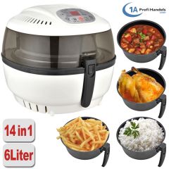 Heißluft-Multifritteuse, Multibackofen & Suppenautomat & Reiskocher & Grill ECO AIR-PROFI SOUP DC-1400W, weiß Heißluft-Multifritteuse, Multibackofen & Suppenautomat & Reiskocher & Grill ECO AIR-PROFI SOUP DC-1400W, weiß