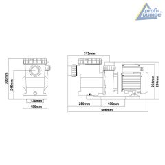 Schwimmbadpumpe POOL-STAR 1500W-1